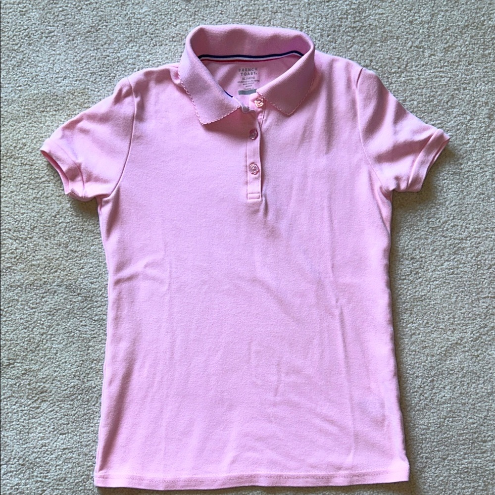 French Toast Light Pink Polo Shirt